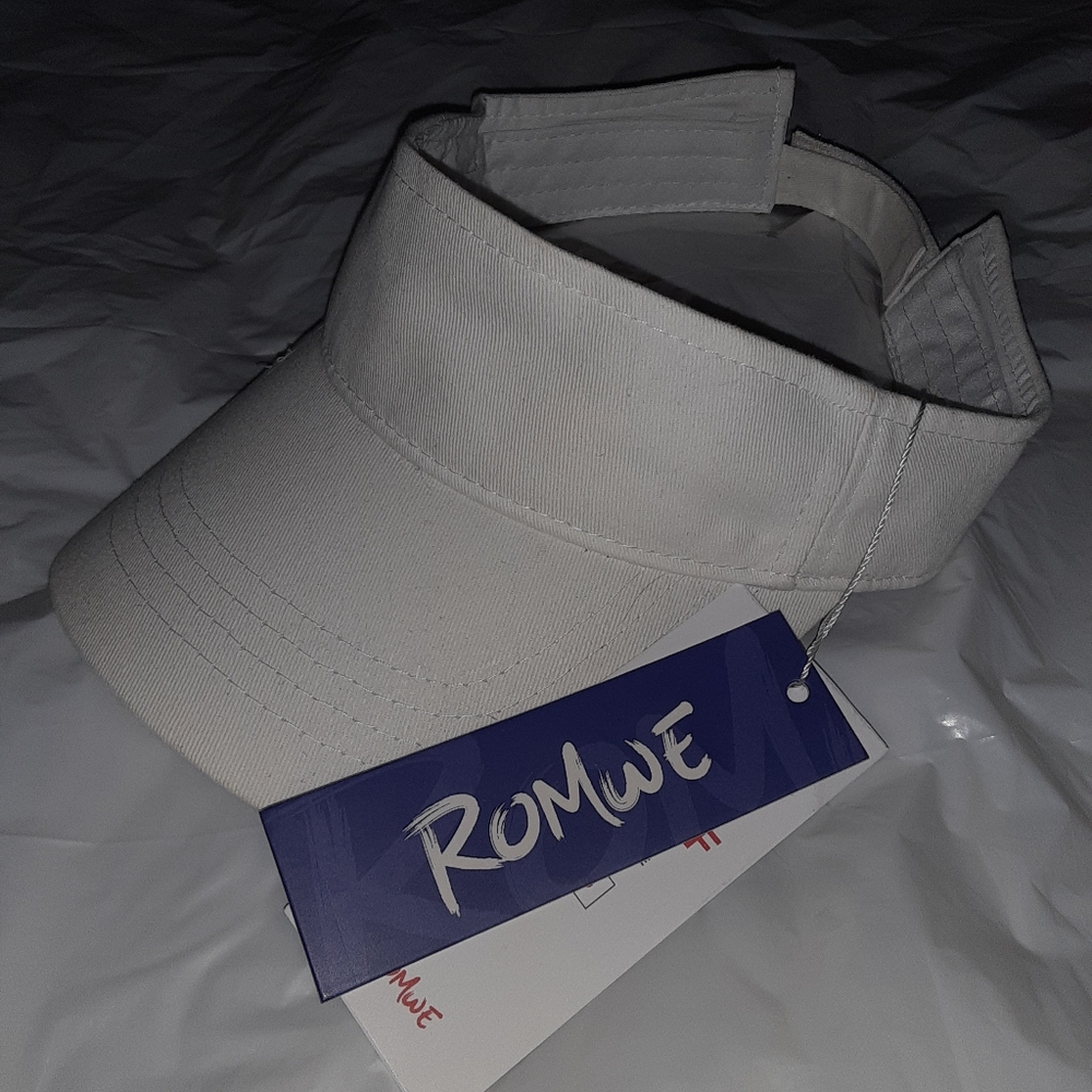 COPY - White Romwe Visor Hat NWT